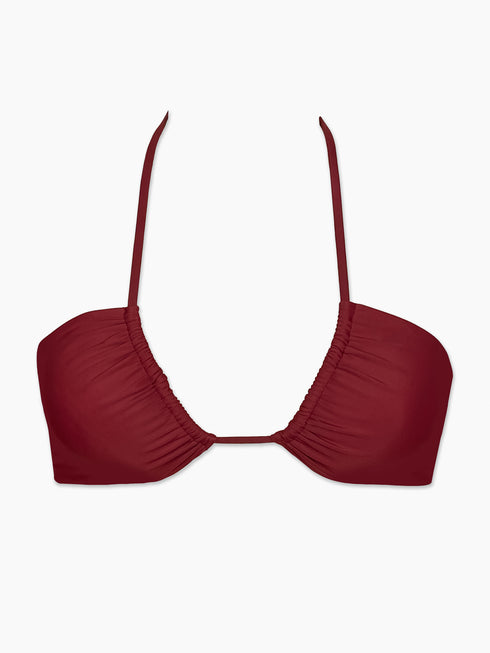 The Iman Halter Top - Merlot